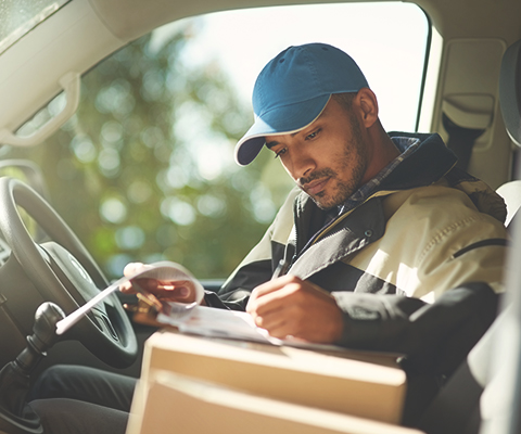 Worker in a van thumbnail